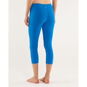 Lululemon Wunder Under Crop *Reversible | Beaming Blue // Black - Size 8